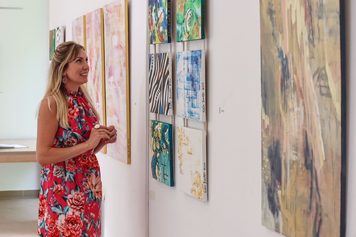 Natalie Forrester in her studio